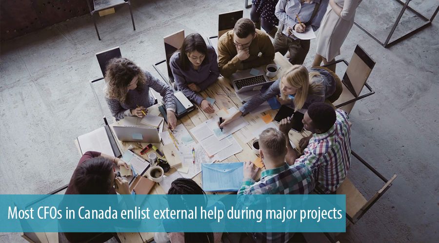 Most CFOs in Canada enlist external help during major projects