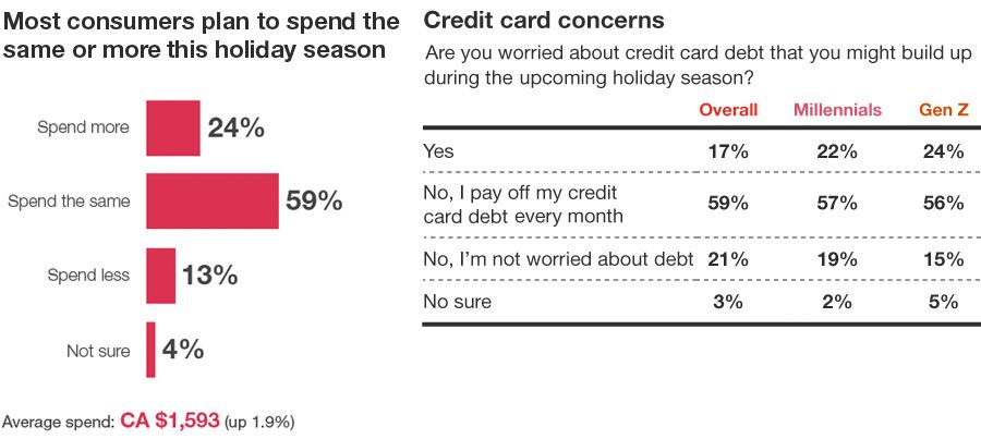 Economic confidence and personal finances - Credit card concerns
