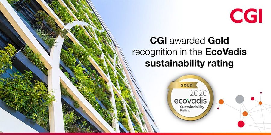CGI wins EcoVadis Gold sustainability rating for third consecutive year