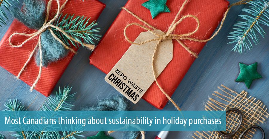 Most Canadians thinking about sustainability in holiday purchases