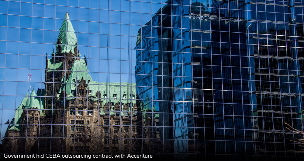 Government hid CEBA outsourcing contract with Accenture