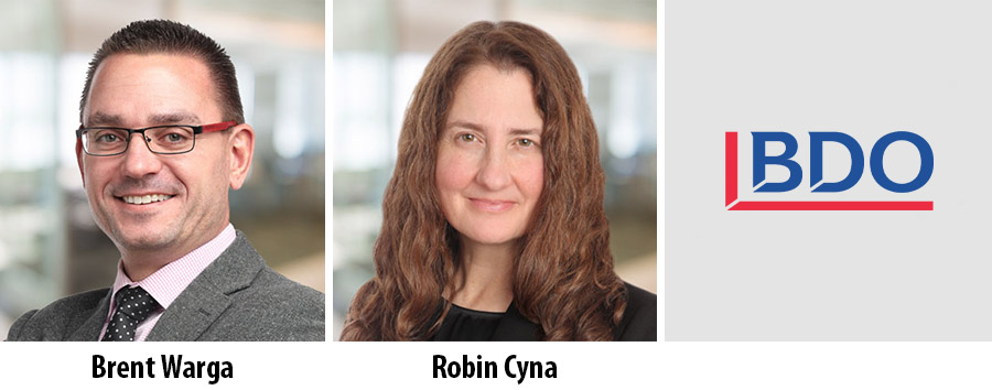 BDO Canada adds Brent Warga and Robin Cyna as partners
