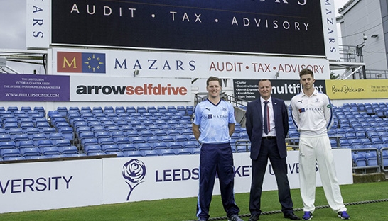 Mazars scores sponsorship renewal with Yorkshire County Cricket Club