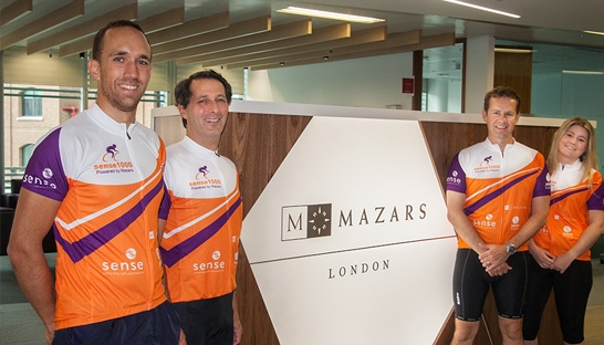Mazars employees get on their bikes for 1,000 miles charity ride