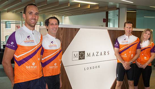 Mazars shortlisted for Sense Award after £100,000 charity haul