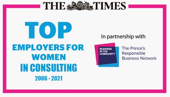 UK's top consulting firms for women and gender diversity