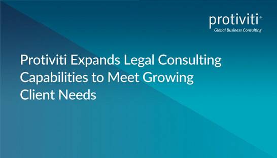 Robert Half moves legal solutions practice to subsidiary Protiviti