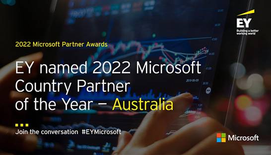 Microsoft names EY its partner of the year for Australia