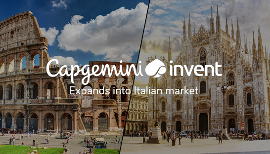 Capgemini Invent launches in Italy with Rome and Milan offices