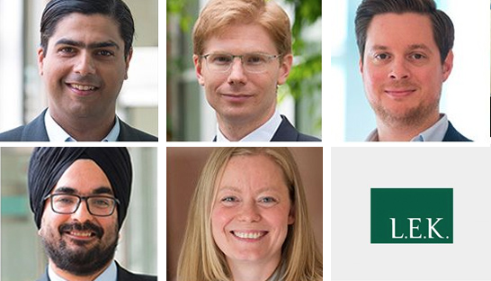 L.E.K. Consulting's London office promotes 5 Principals to Partner